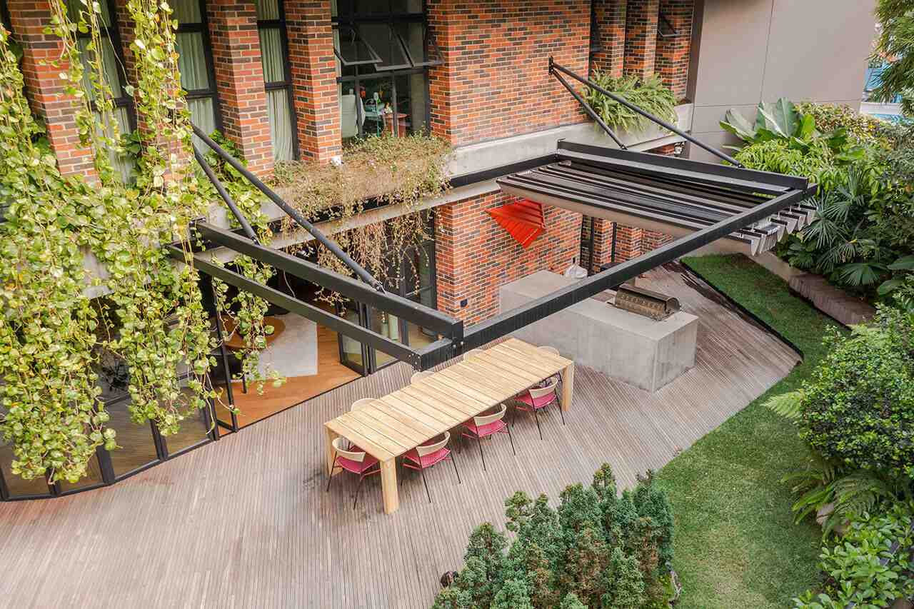 Toldo Romano sin columnas